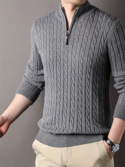 Jayden | Men Ribbed Pattern Warm Winter Sweater