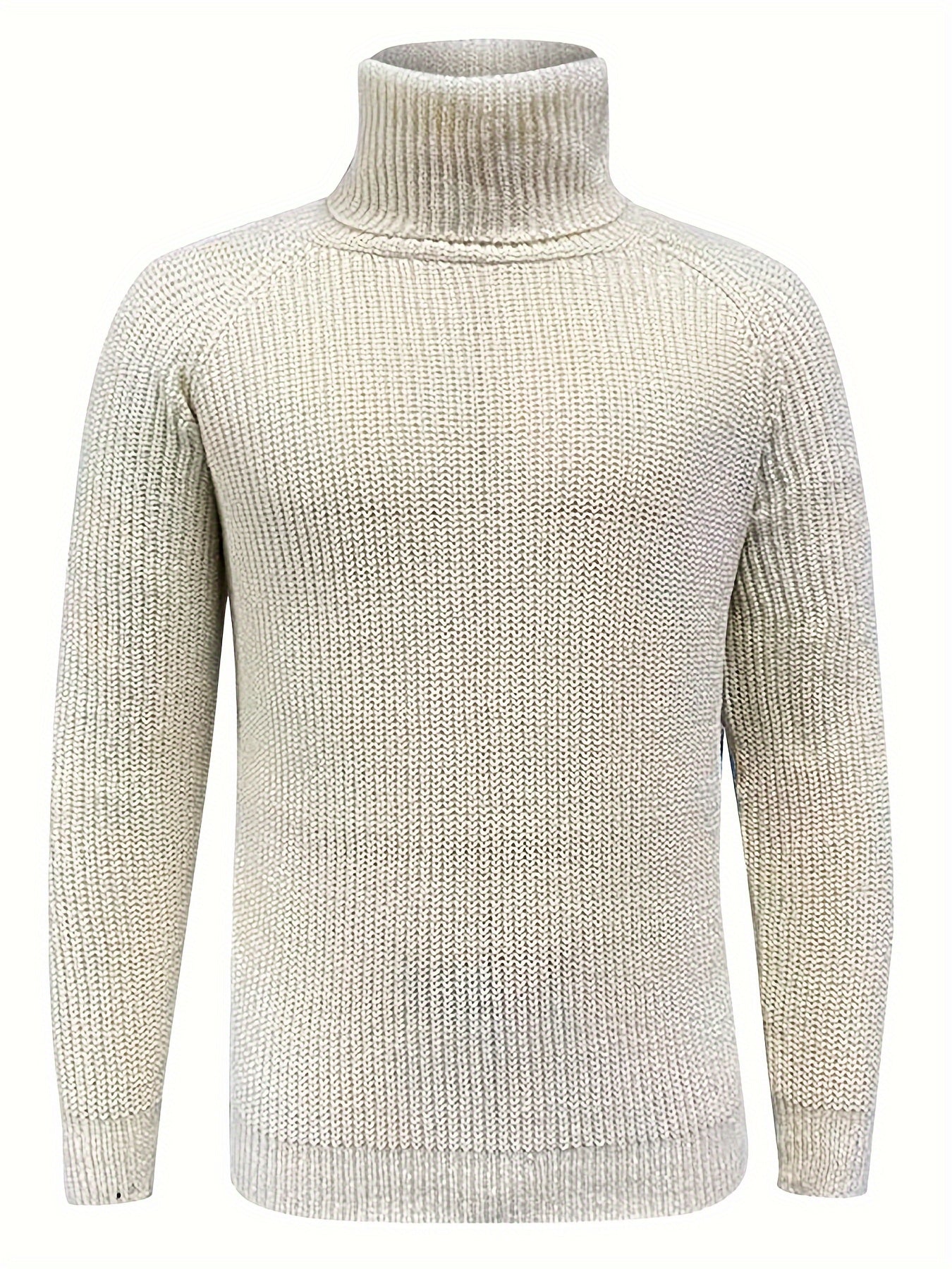 Jacob | Men Solid Ribbed Turtleneck Sweater