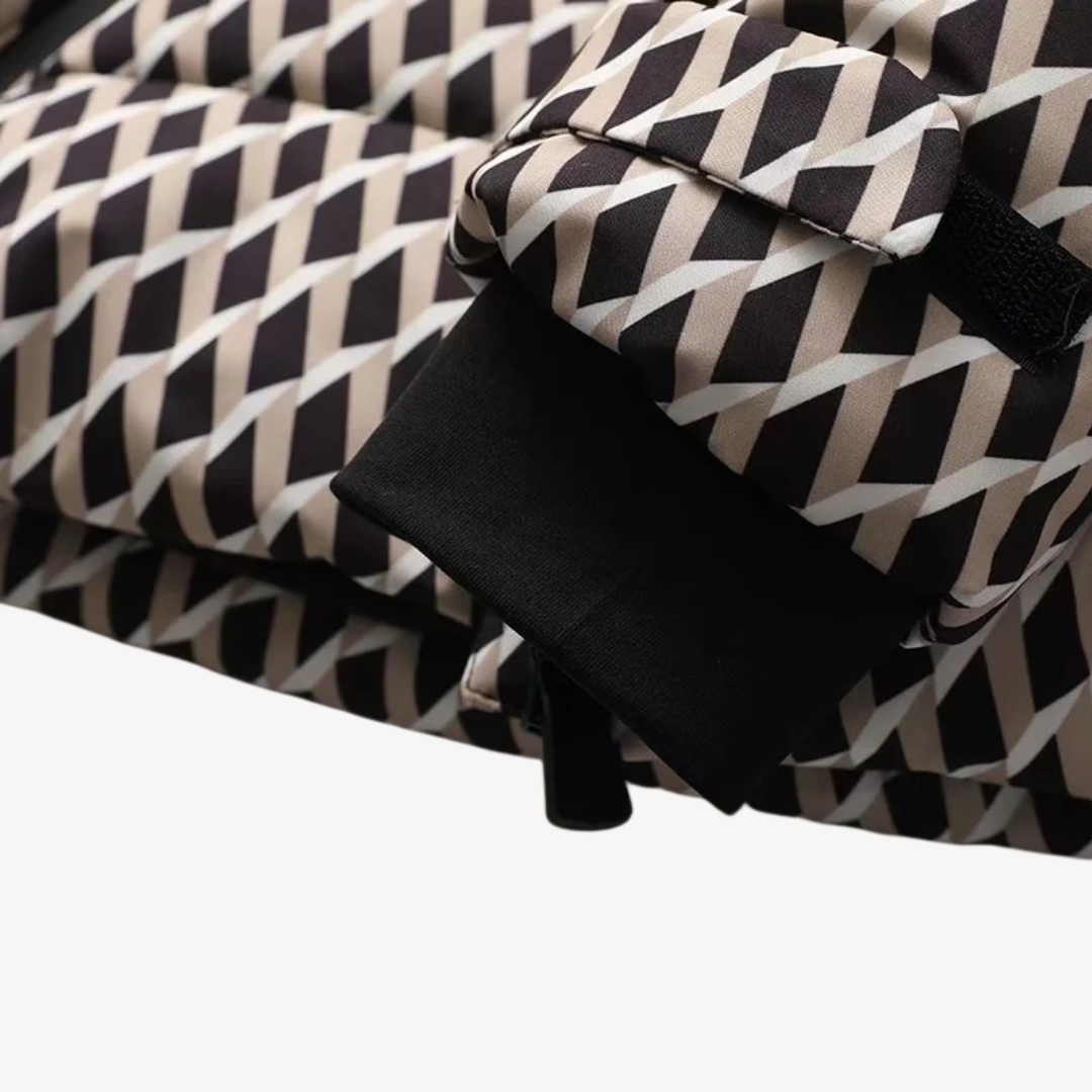 Nicole | Women’s Quilted Belted Winter Hooded Coat