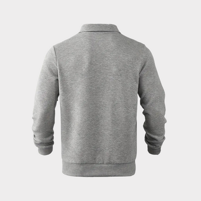 Vince | Men’s Casual Textured Design Half Zip Sweater
