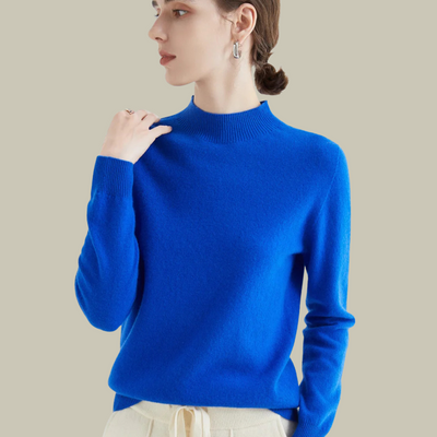 Ivy | Women’s High Neck Slim Fit Merino Wool Sweaters