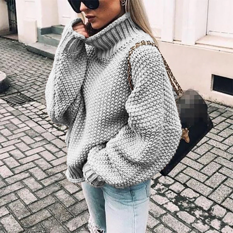 Bella | Women’s Chunky Knit Turtleneck Sweater
