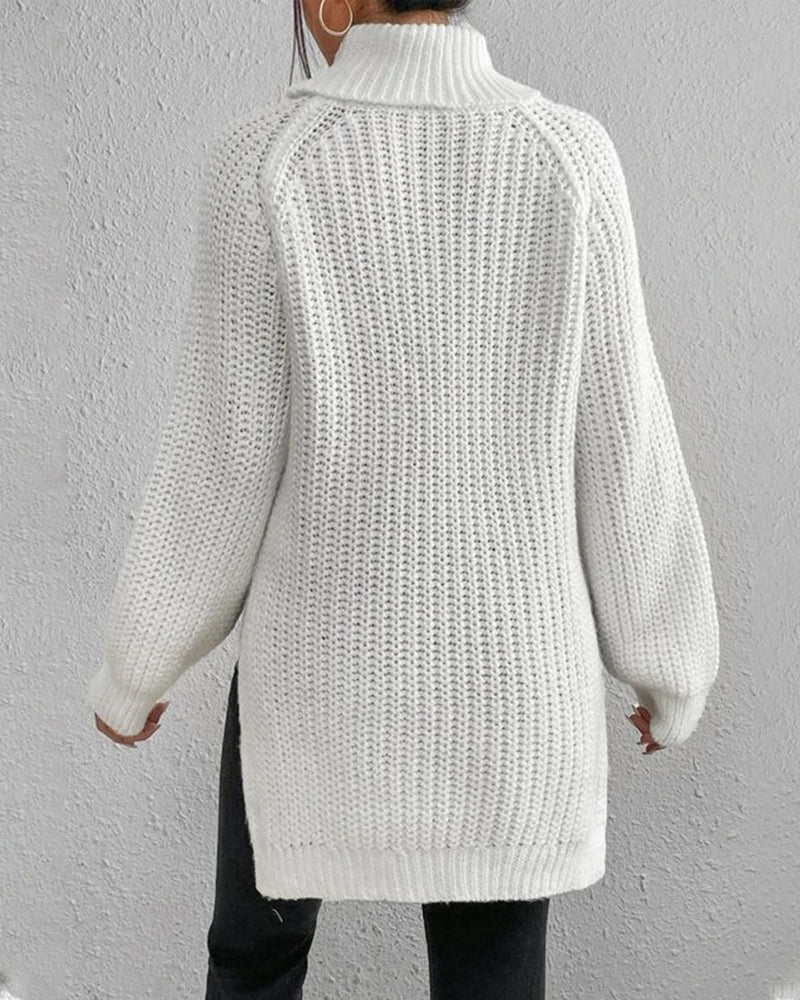 Olivia | Women’s Cozy Winter Ribbed Knit Sweater