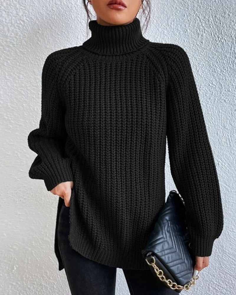 Olivia | Women’s Cozy Winter Ribbed Knit Sweater