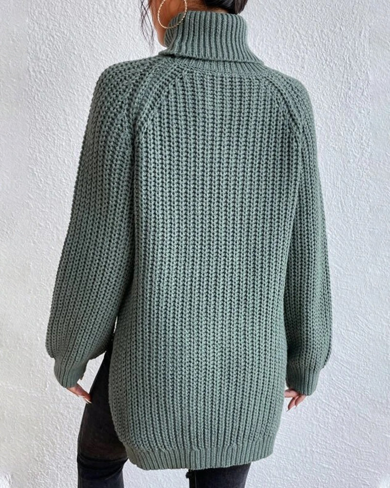 Beatrice | Women’s Winter Ribbed Turtleneck Sweater