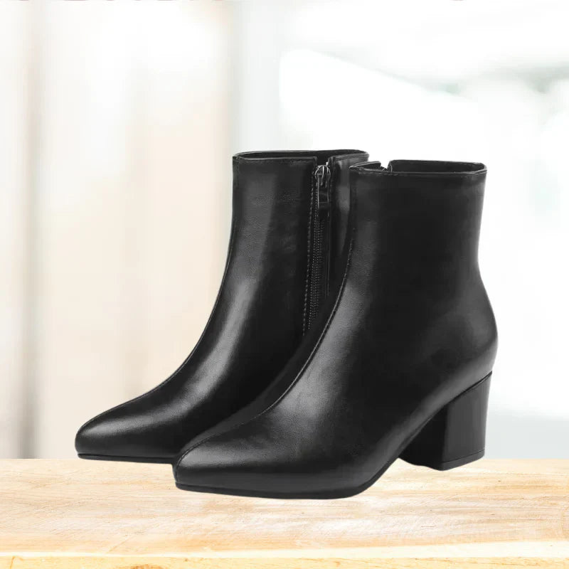 Madison | Women’s Metallic Winter Zip-Up Ankle Boots
