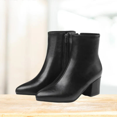 Madison | Women’s Metallic Winter Zip-Up Ankle Boots