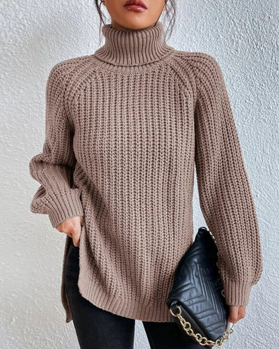Beatrice | Women’s Winter Ribbed Turtleneck Sweater
