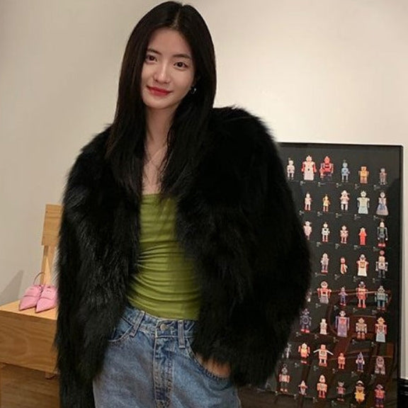 Amelia | Women’s Stylish Faux Fur Party Jacket