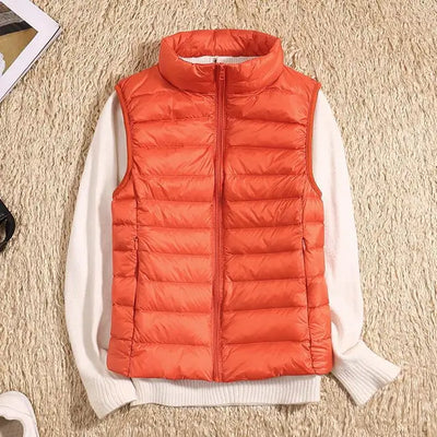 Rose | Women’s Lightweight Zip Front Puffer Vest