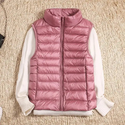 Rose | Women’s Lightweight Zip Front Puffer Vest