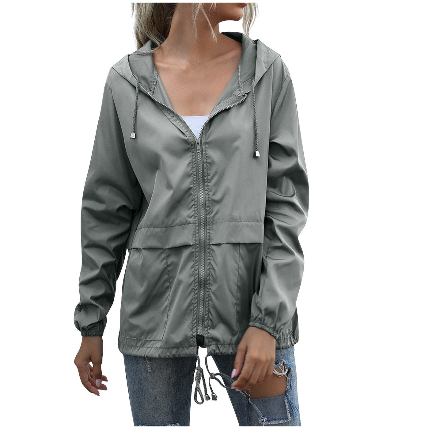 Nicole | Women’s Casual Hooded Zip-Up Windbreaker Jacket