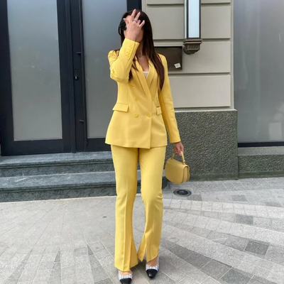 Katherine | Chic Formal Suit Set with Tailored Long Blazer for Women