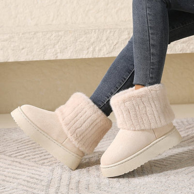 Madison | Women's Winter Fur Trim Ankle Boots