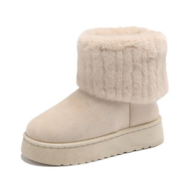 Madison | Women's Winter Fur Trim Ankle Boots