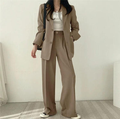 Hailey | Women’s Tailored Suit Set with Long Blazer