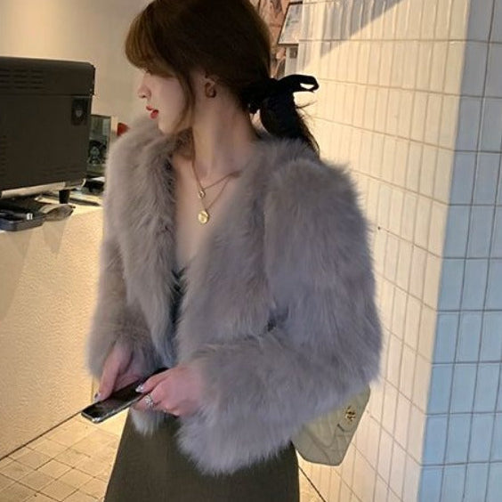 Amelia | Women’s Stylish Faux Fur Party Jacket