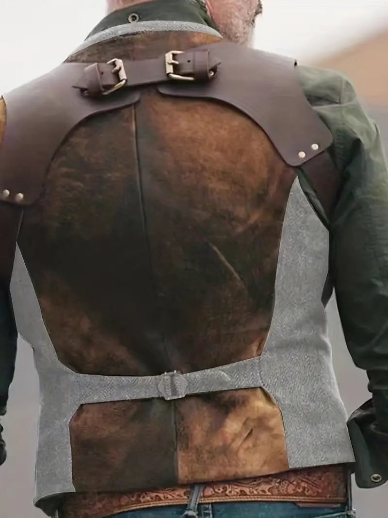 Dale | Men’s Classic Western Style Suede Look Vest