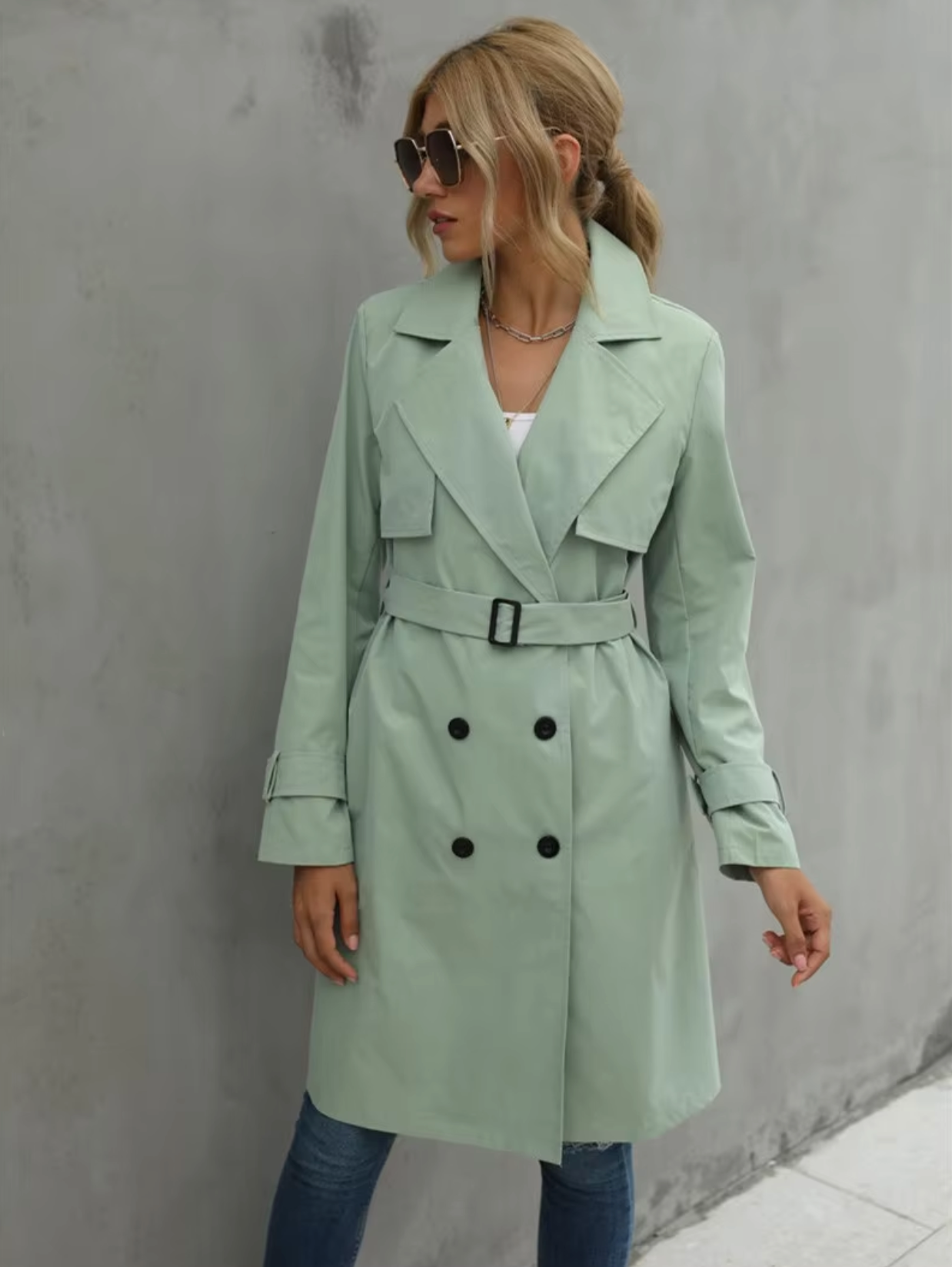 Destiny | Women’s Double-Breasted Trench Coat