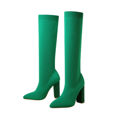 Charlotte | Women’s Winter High Heeled Knee-High Boots