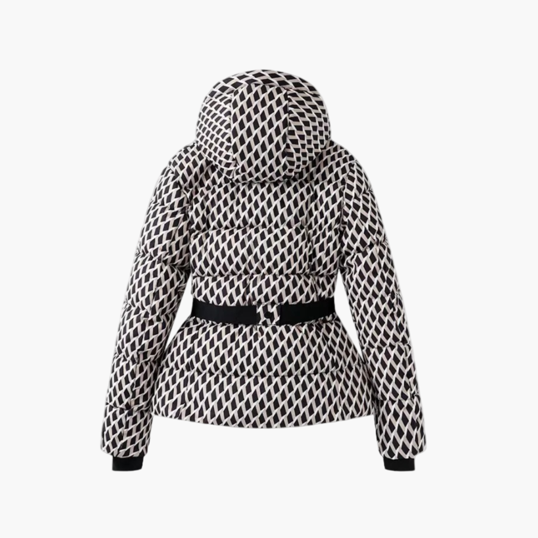 Nicole | Women’s Quilted Belted Winter Hooded Coat