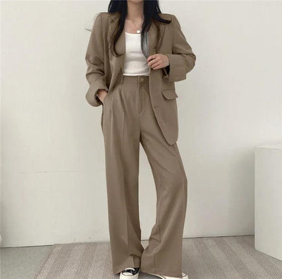 Hailey | Women’s Tailored Suit Set with Long Blazer