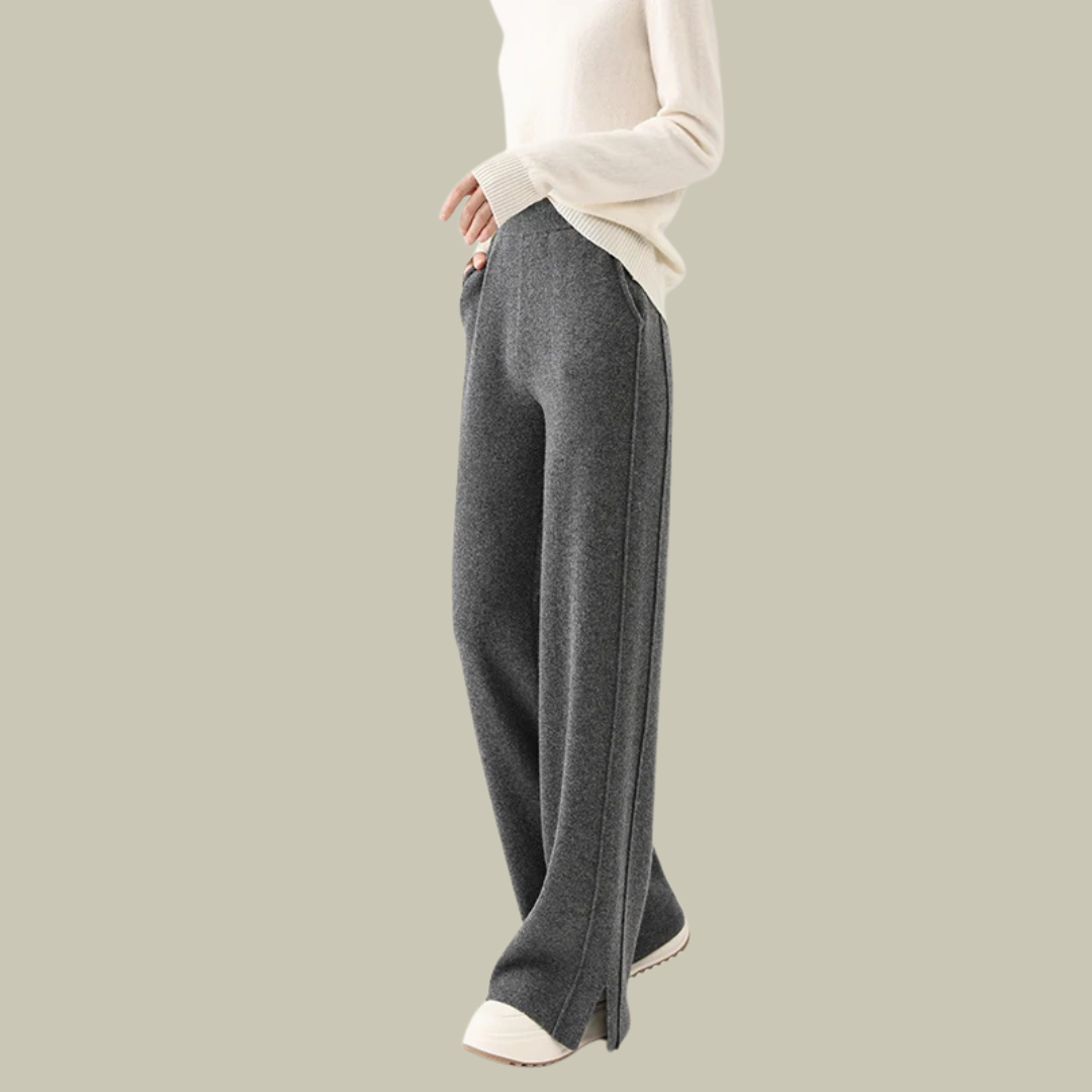 Jasmine | Women’s Elegant High Waist Classic Wool Trousers