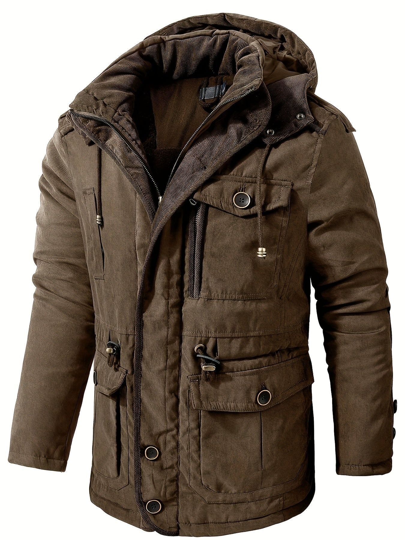 Alexander | Men’s Warm Thick Hooded Utility Jacket
