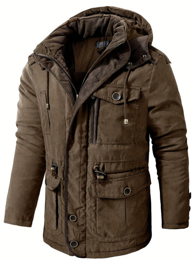 Alexander | Men’s Warm Thick Hooded Utility Jacket
