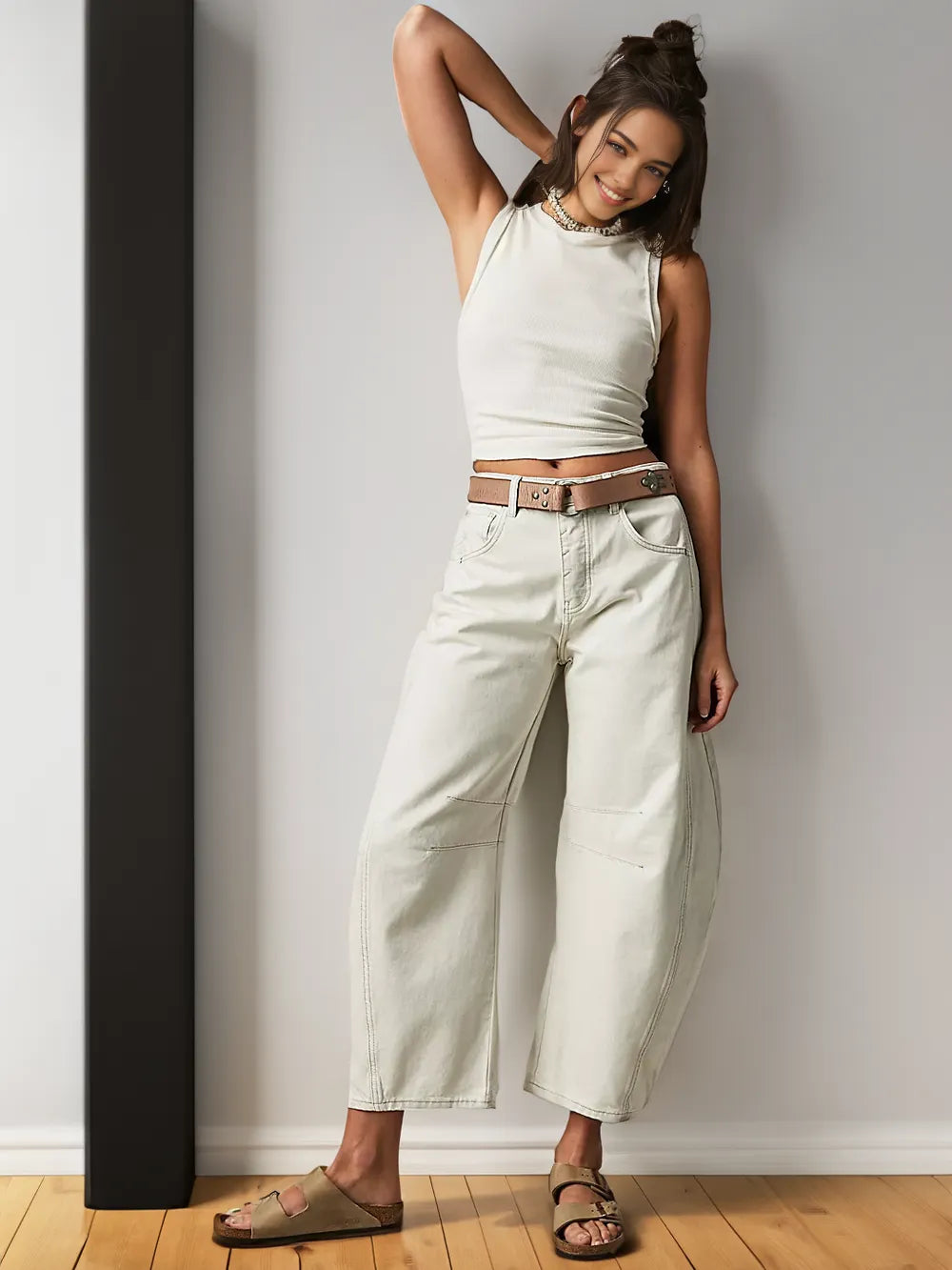 Olivia| Women’s Stylish Wide-Leg Denim Pants