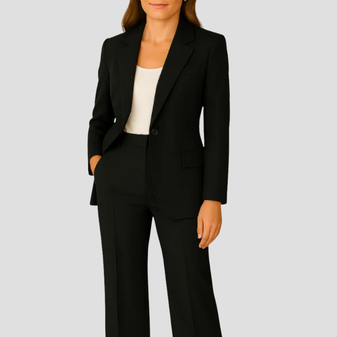 Evelyn | Women’s  Tailored Suit Set with Long Blazer