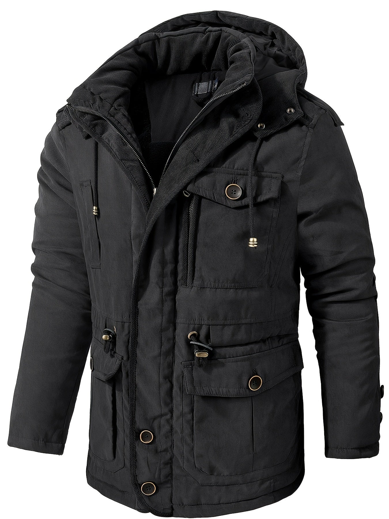 Alexander | Men’s Warm Thick Hooded Utility Jacket
