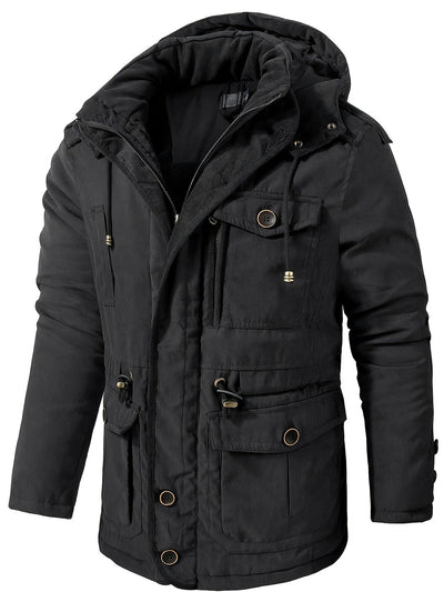 Alexander | Men’s Warm Thick Hooded Utility Jacket