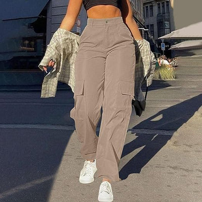 Kate | Women’s High-Waist Wide-Leg Cargo Trousers