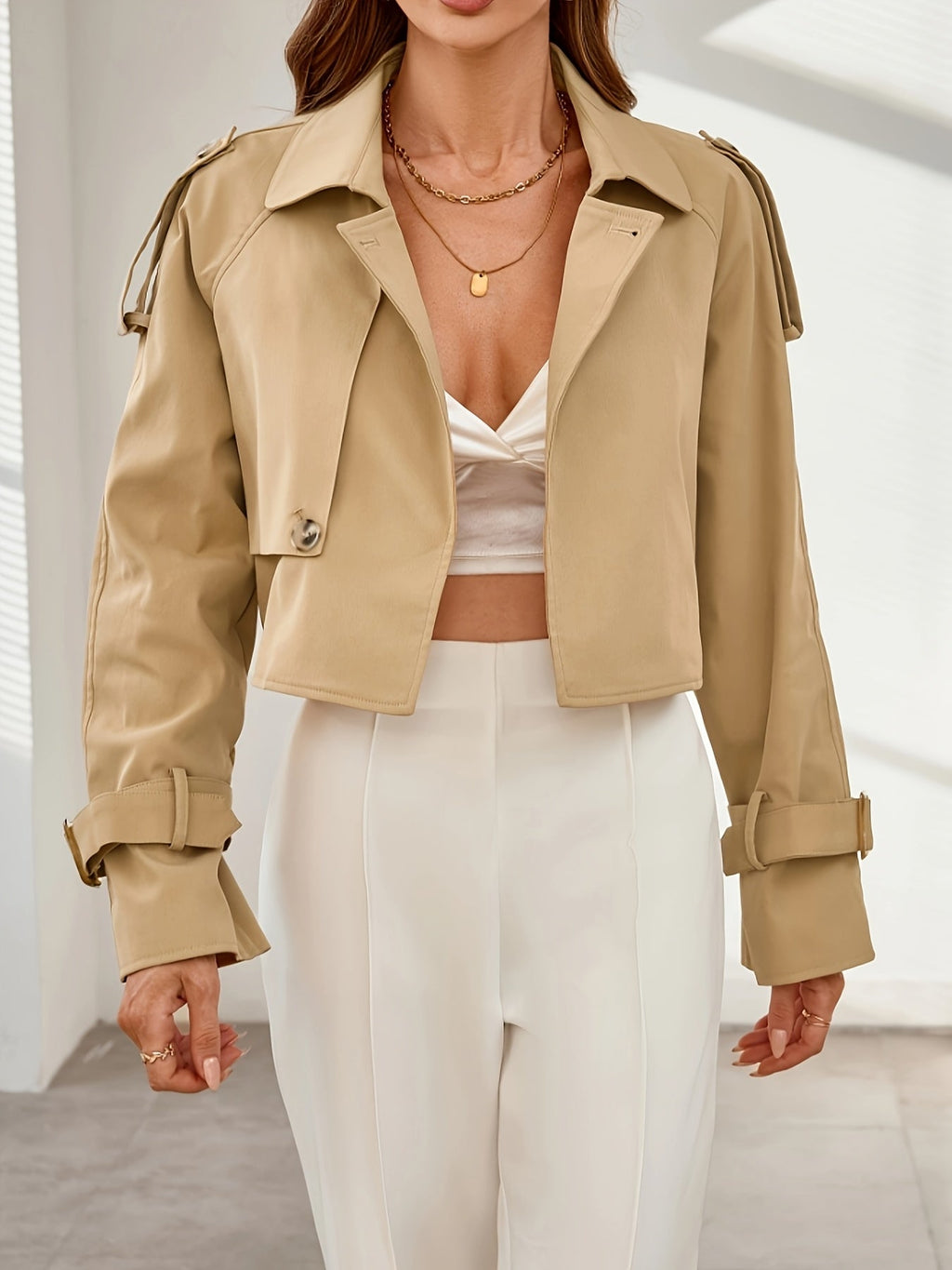 Carmen | Women’s Trendy Cropped Office Wear Jacket