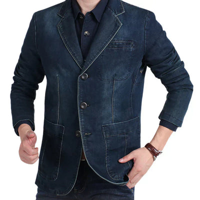 Aiden | Men’s Trendy Formal Casual Denim Blazer