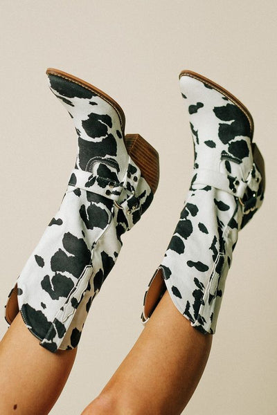 Clara | Women’s Trendy Western Boots with Belt Detail