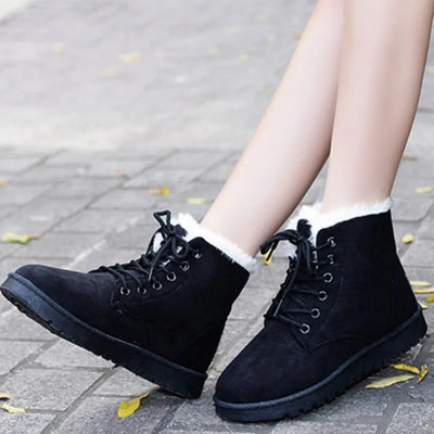 Kayla | Women’s Winter Lace-Up Ankle Boots