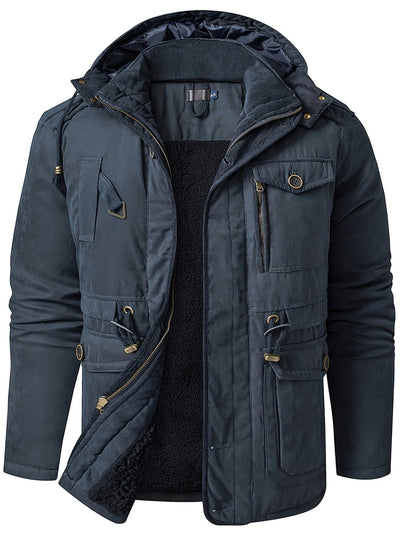 Alexander | Men’s Warm Thick Hooded Utility Jacket