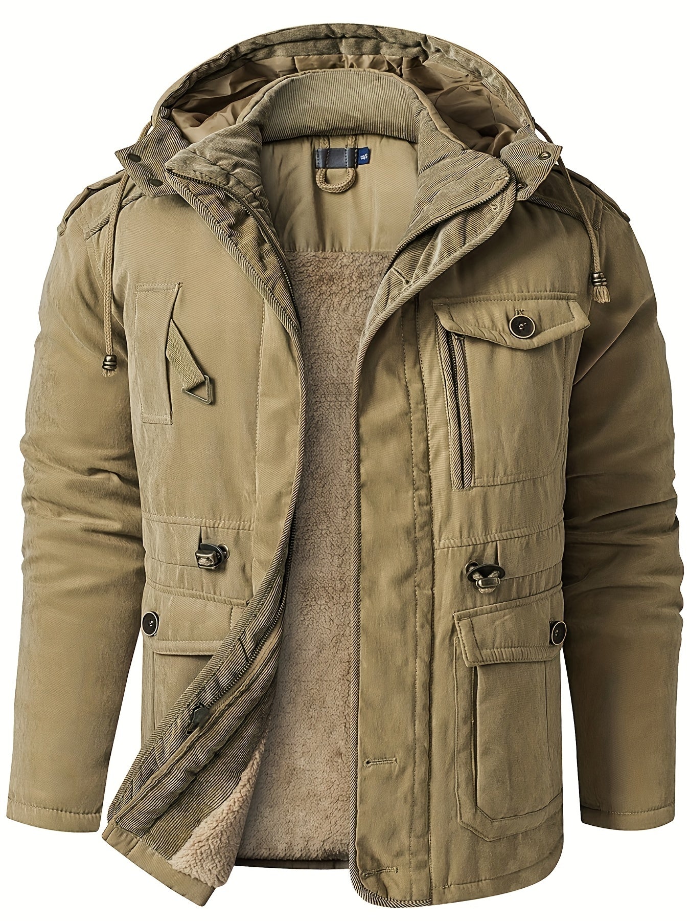 Alexander | Men’s Warm Thick Hooded Utility Jacket