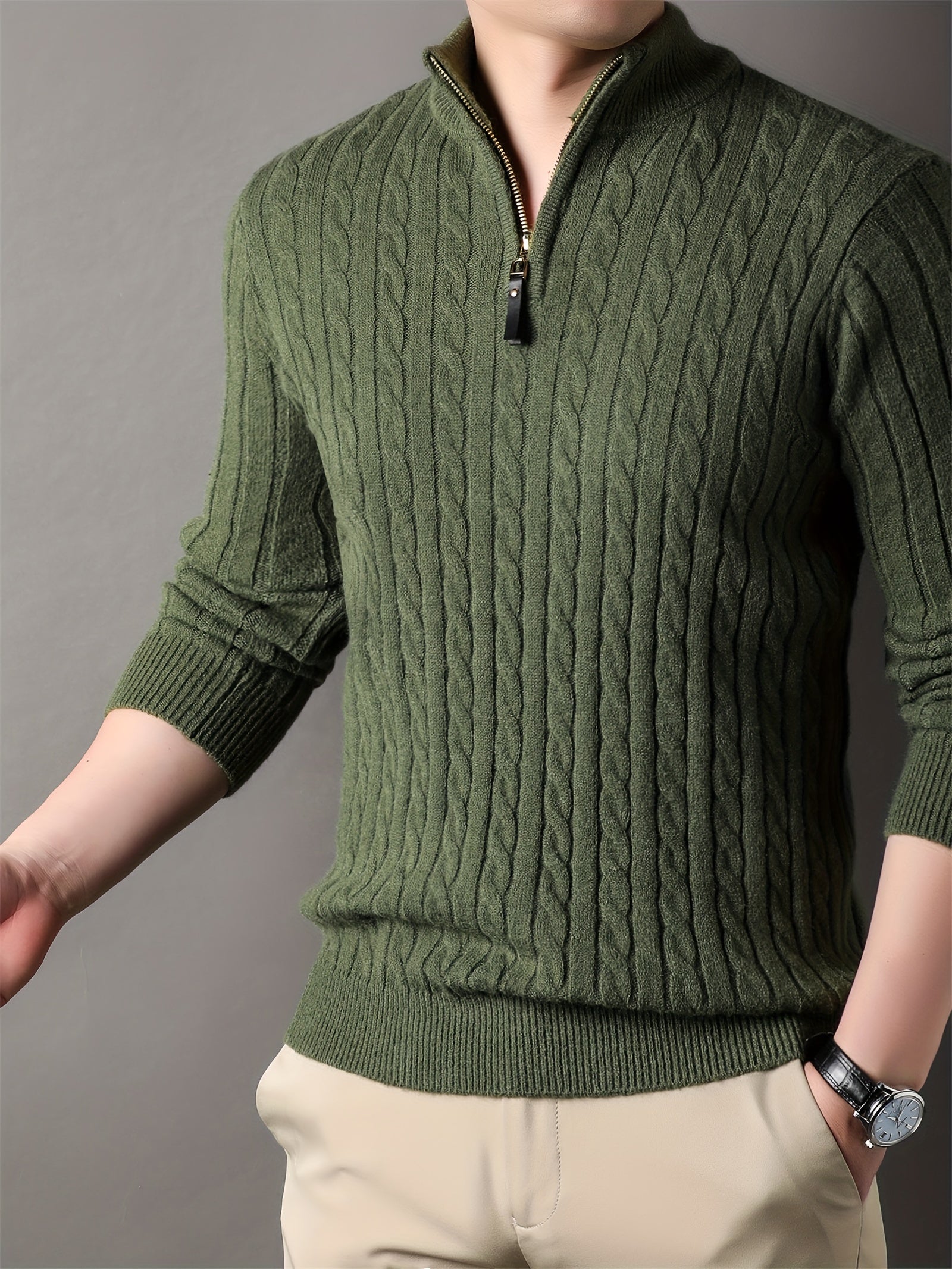 Jayden | Men Ribbed Pattern Warm Winter Sweater