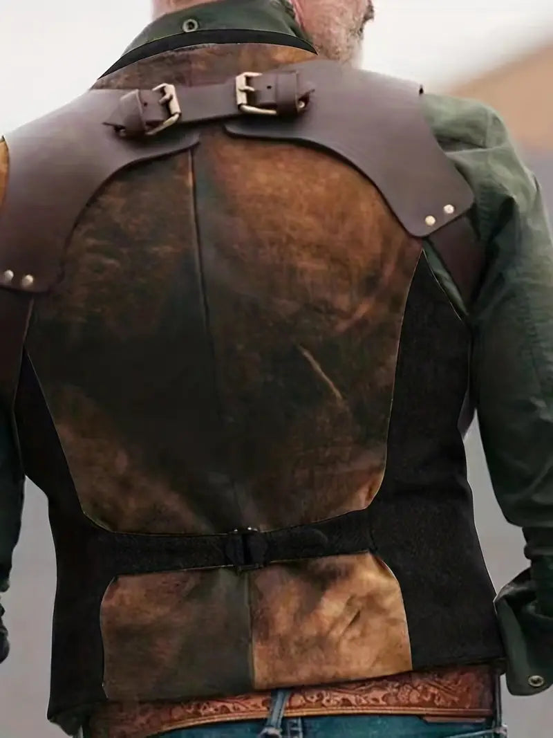 Dale | Men’s Classic Western Style Suede Look Vest