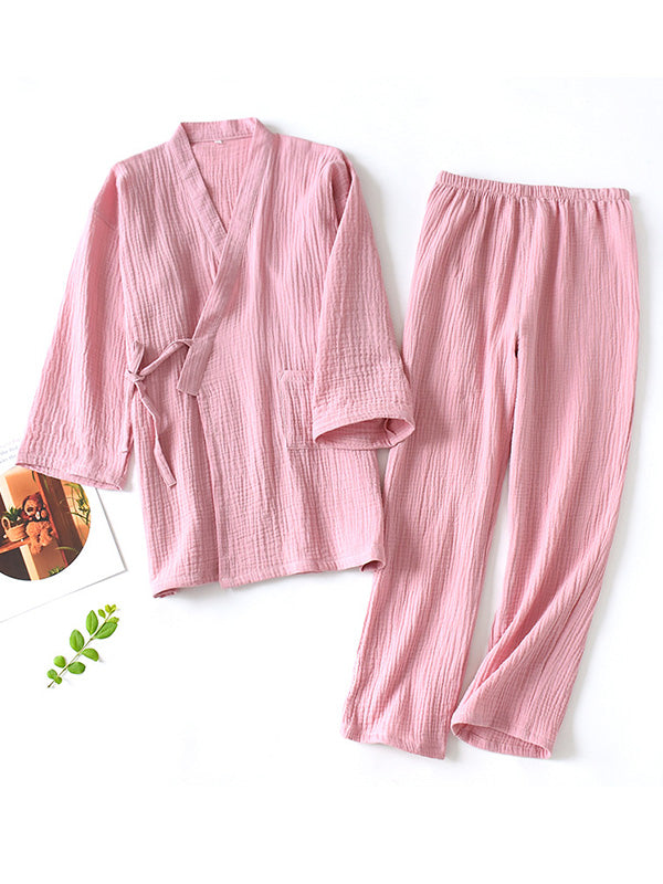Hailey | Women’s Wrap Style Two-Piece Pajama Set