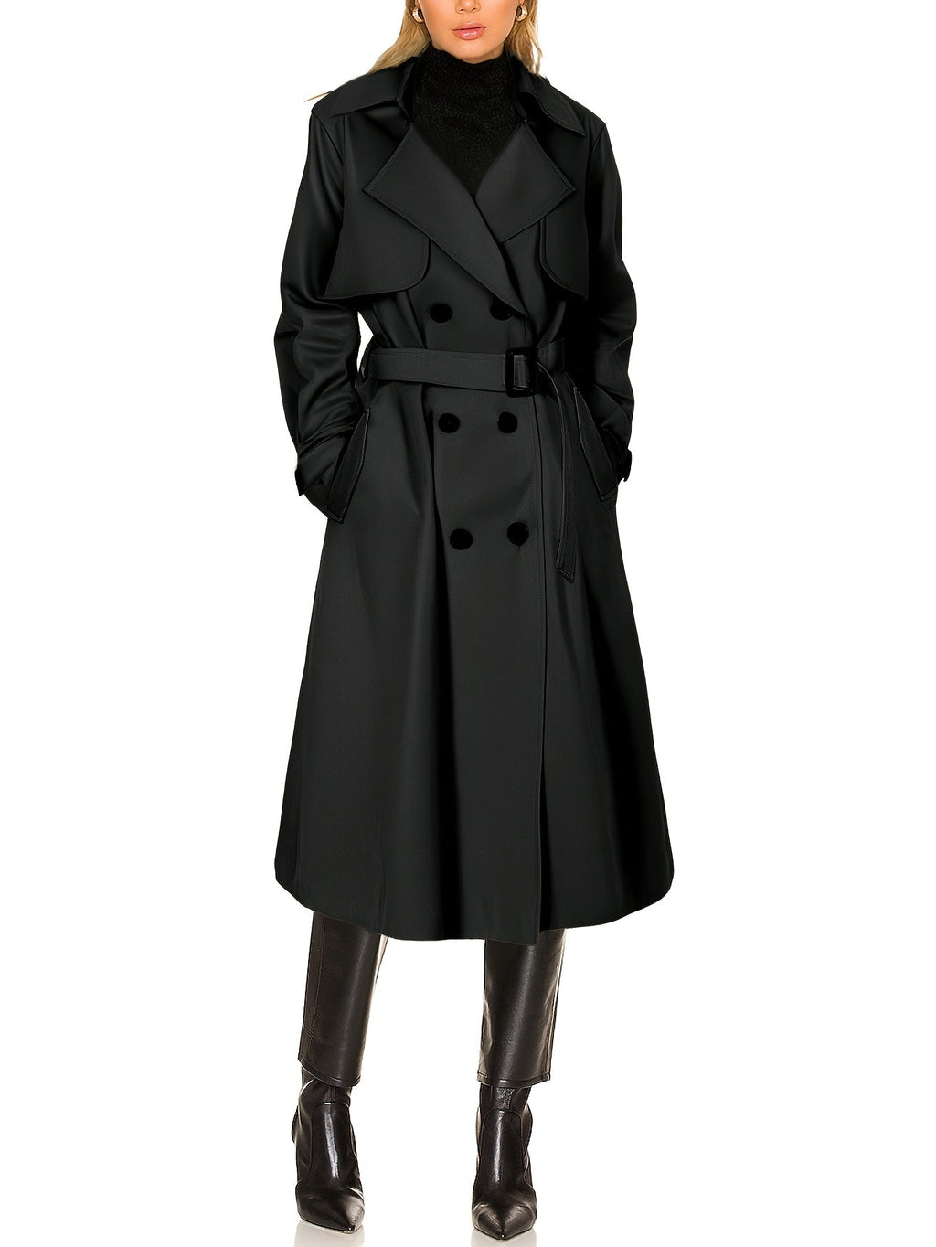 Caitlyn | Women’s Elegant Longline Office Trench Coat