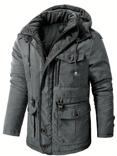 Alexander | Men’s Warm Thick Hooded Utility Jacket