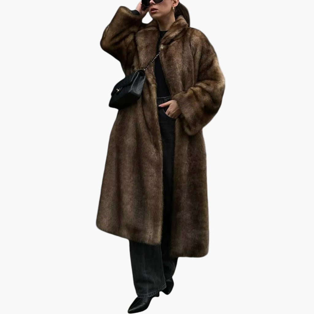 Vanessa | Women's Casual Long Faux Fur Coat