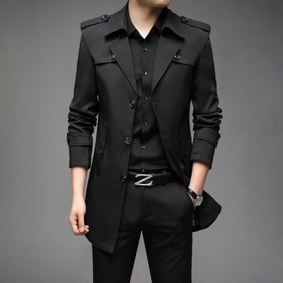 Richard | Men’s Single Breasted Lightweight Trench Coat