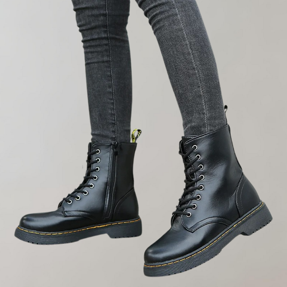 Ethan | Men’s Lace-Up Leather Combat Boots