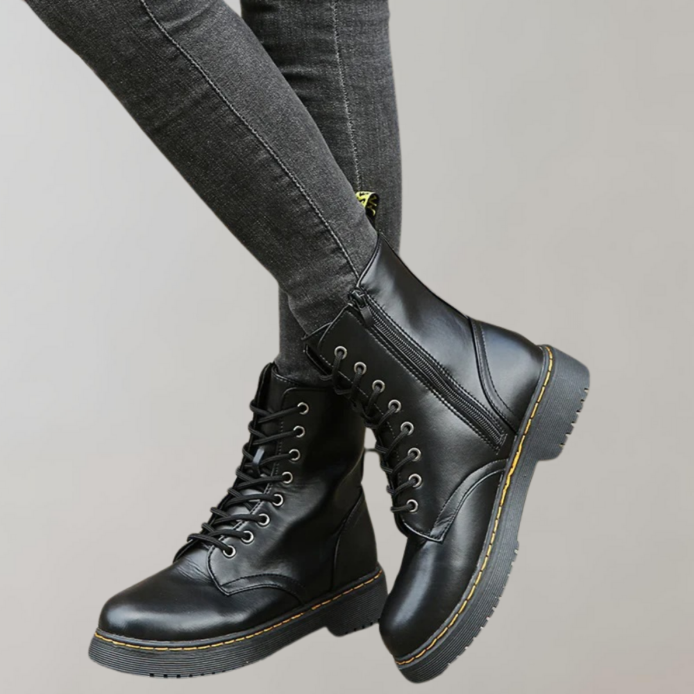 Ethan | Men’s Lace-Up Leather Combat Boots