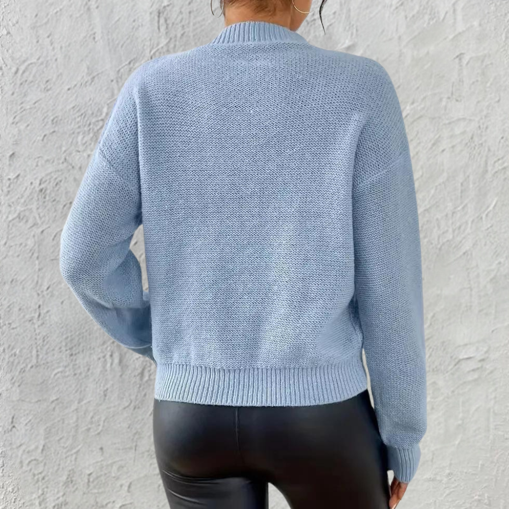 Violet | Women’s Cable Knit Pullover Sweater